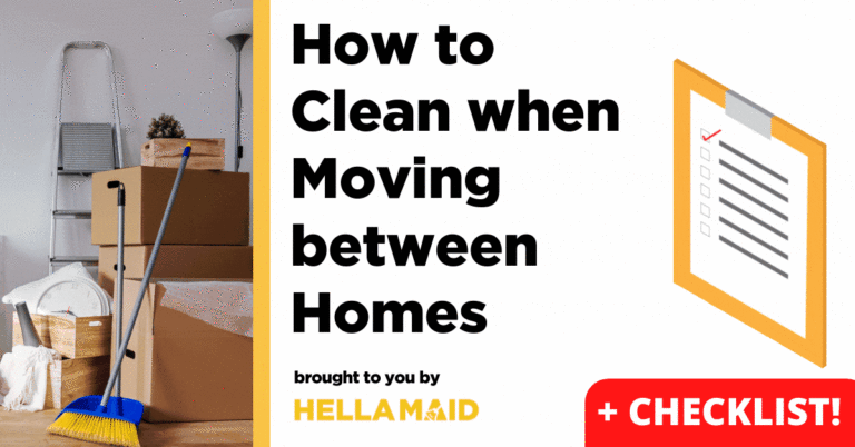 cleaning when moving between homes