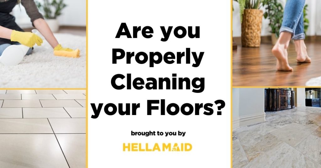 Floor Cleaning guide for tile, hardwood, carpet, and stone floors
