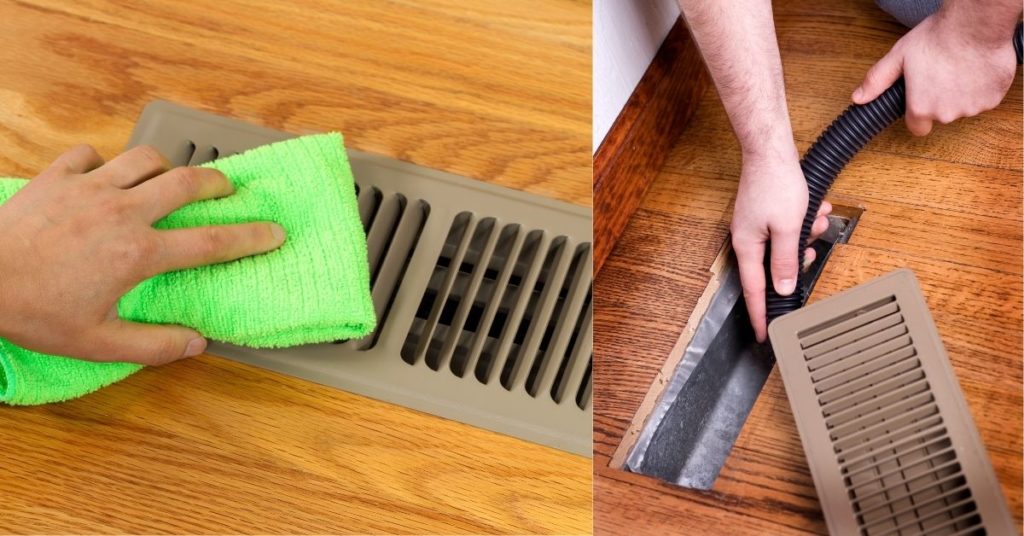cleaning vents and grates