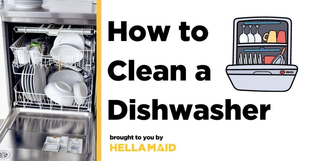 How to clean a dishwasher by hellamaid