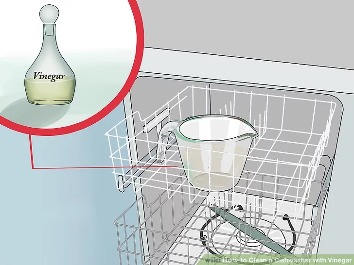 cleaning dishwasher with vinegar