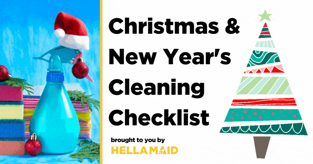 christmas and new years cleaning checklist