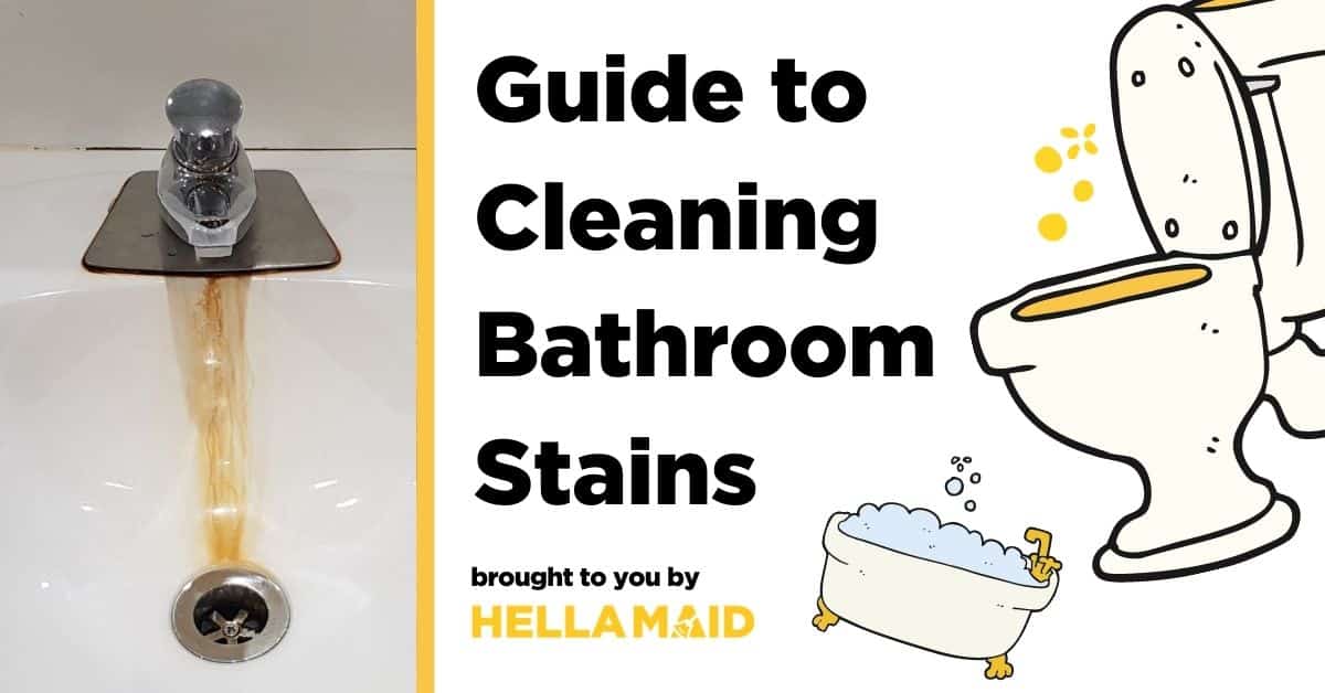 guide to cleaning bathroom stains