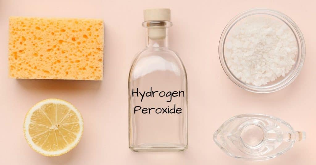 Cleaning uses of hydrogen peroxide