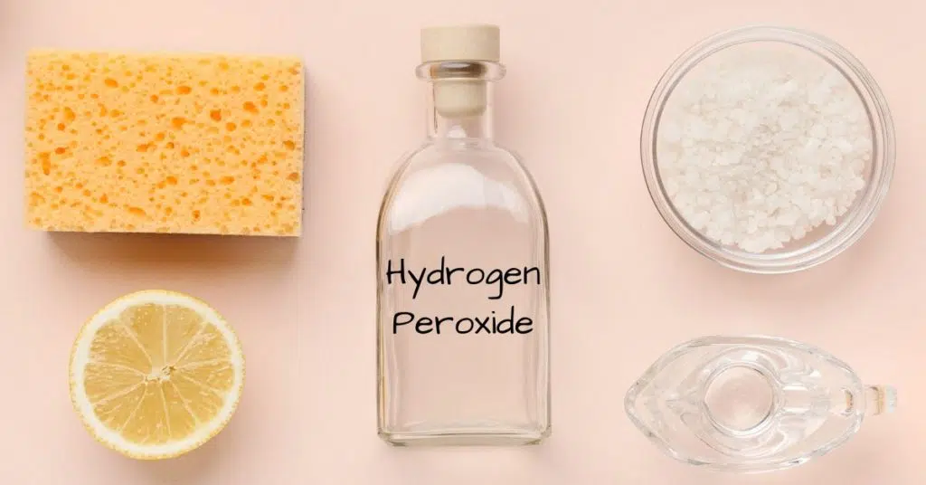 Cleaning uses of hydrogen peroxide