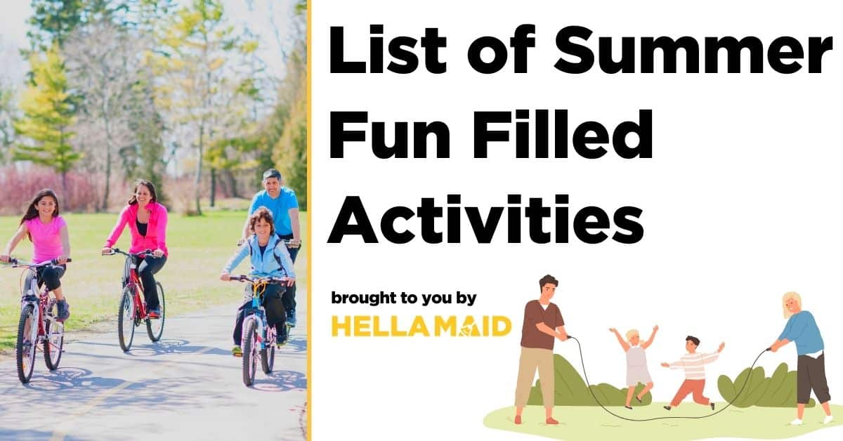 List of summer activities to enjoy with your family