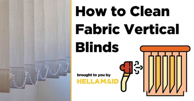 How to clean vertical blinds