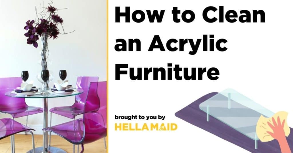 how to clean acrylic furniture