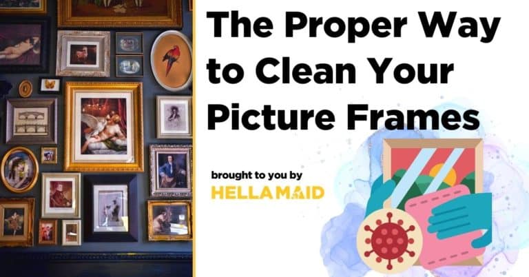 Proper way to clean picture frame