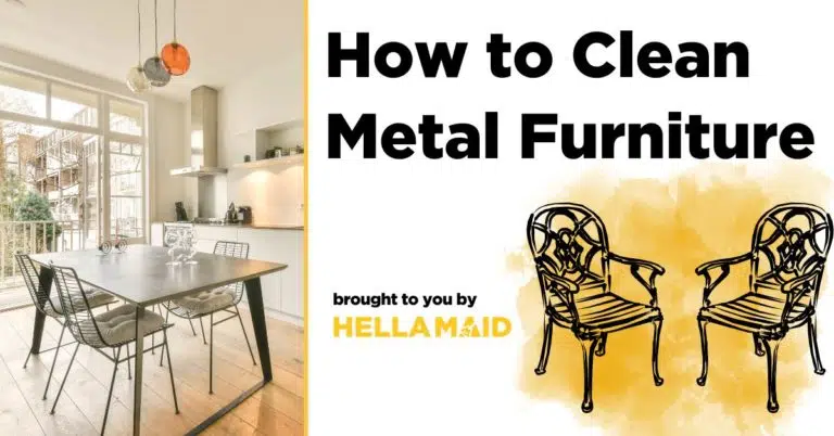 How to clean metal furniture