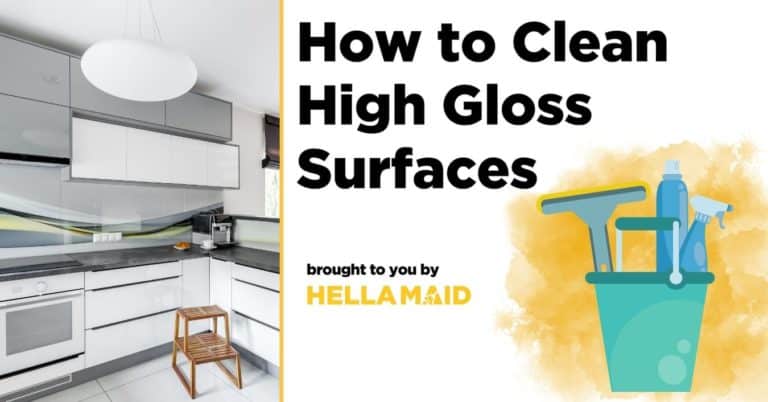 how to clean high gloss surfaces