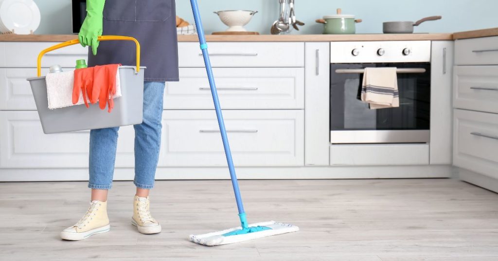 Gather your cleaning tools