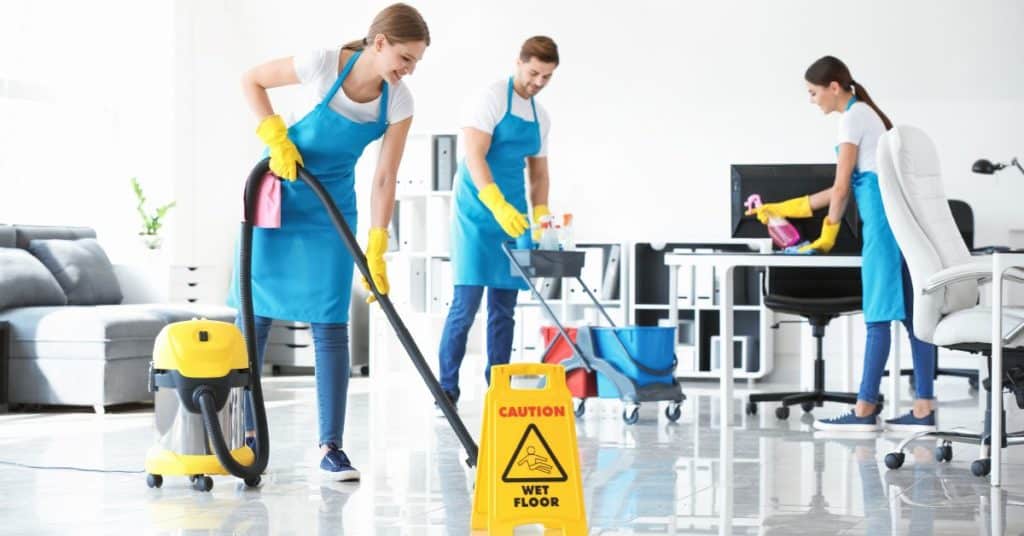 Trained professional cleaners