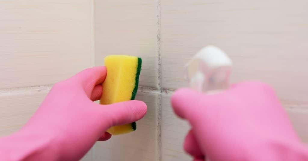 Removing Mildew from Bathroom Tiles