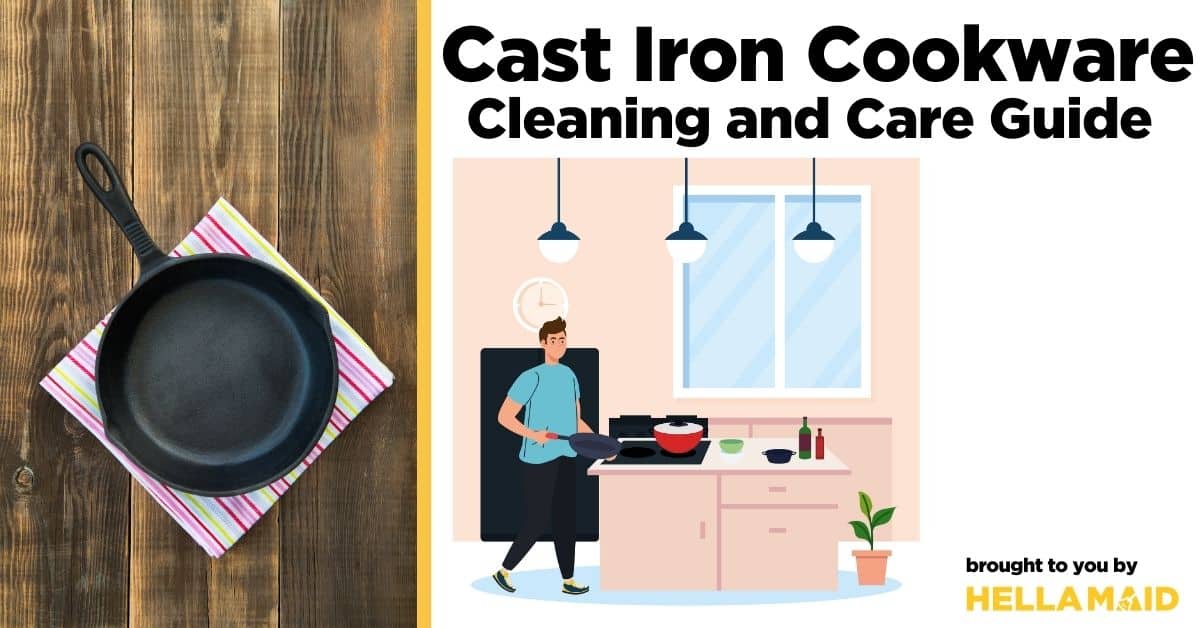 Cleaning and care guide for cast iron cookware