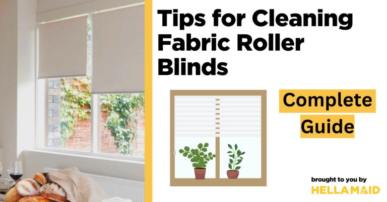 cleaning fabric roller blinds