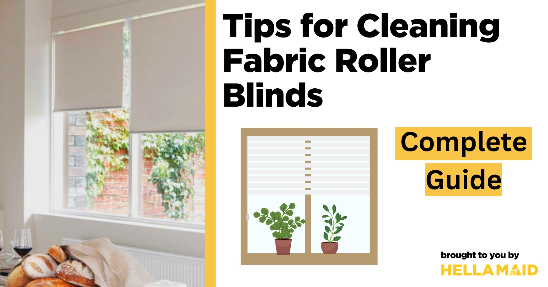 cleaning fabric roller blinds