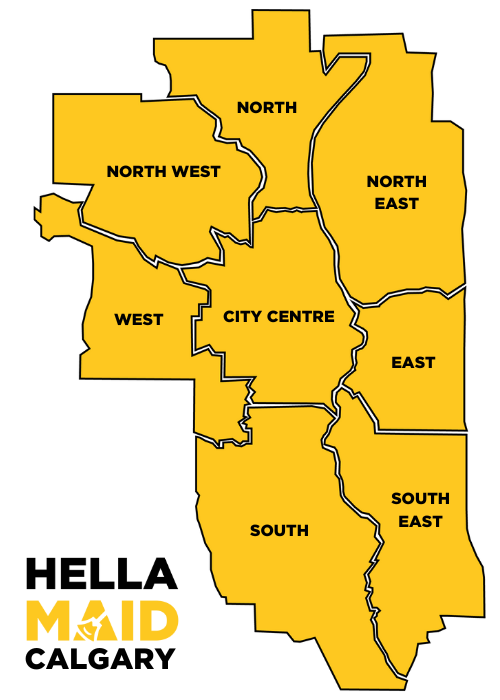 cleaning service map of Calgary