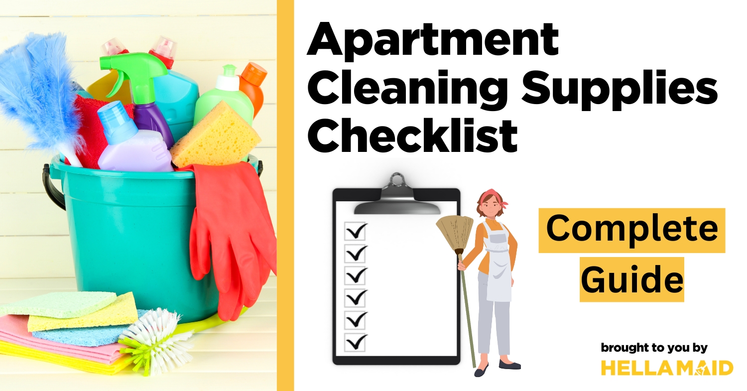 apartment cleaning supplies checklist