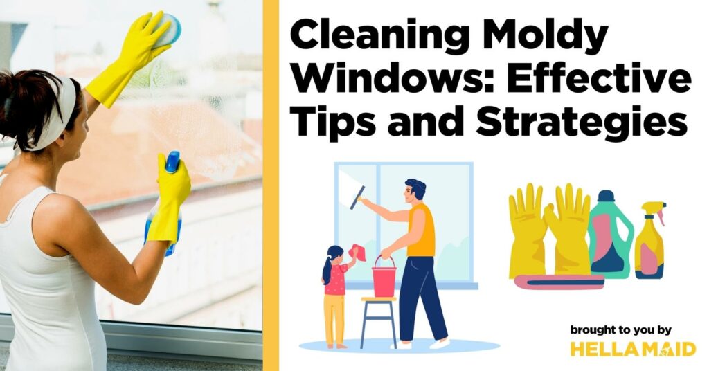 cleaning moldy windows