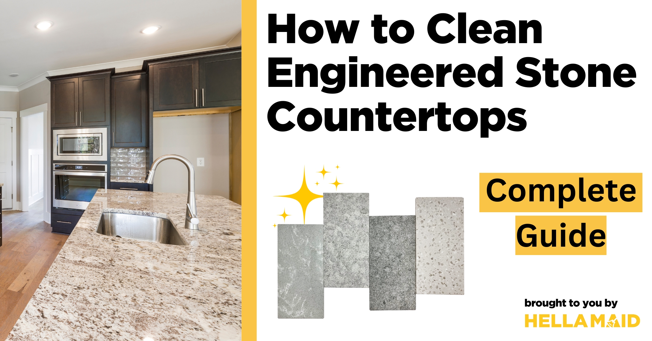 how to clean engineered stone countertops