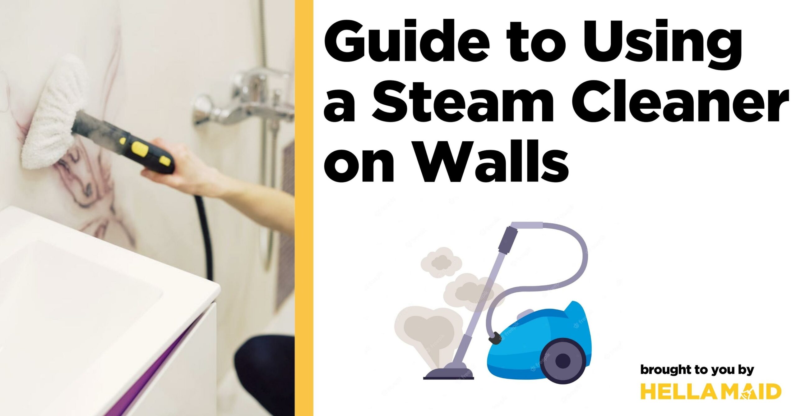steam cleaner on walls