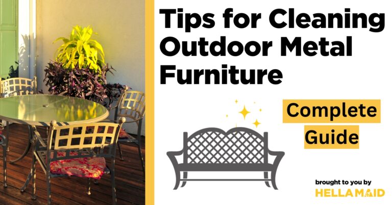 cleaning outdoor metal furniture