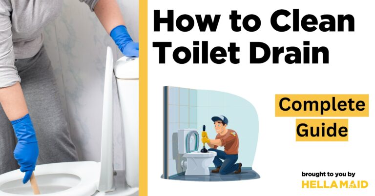 how to clean toilet drain