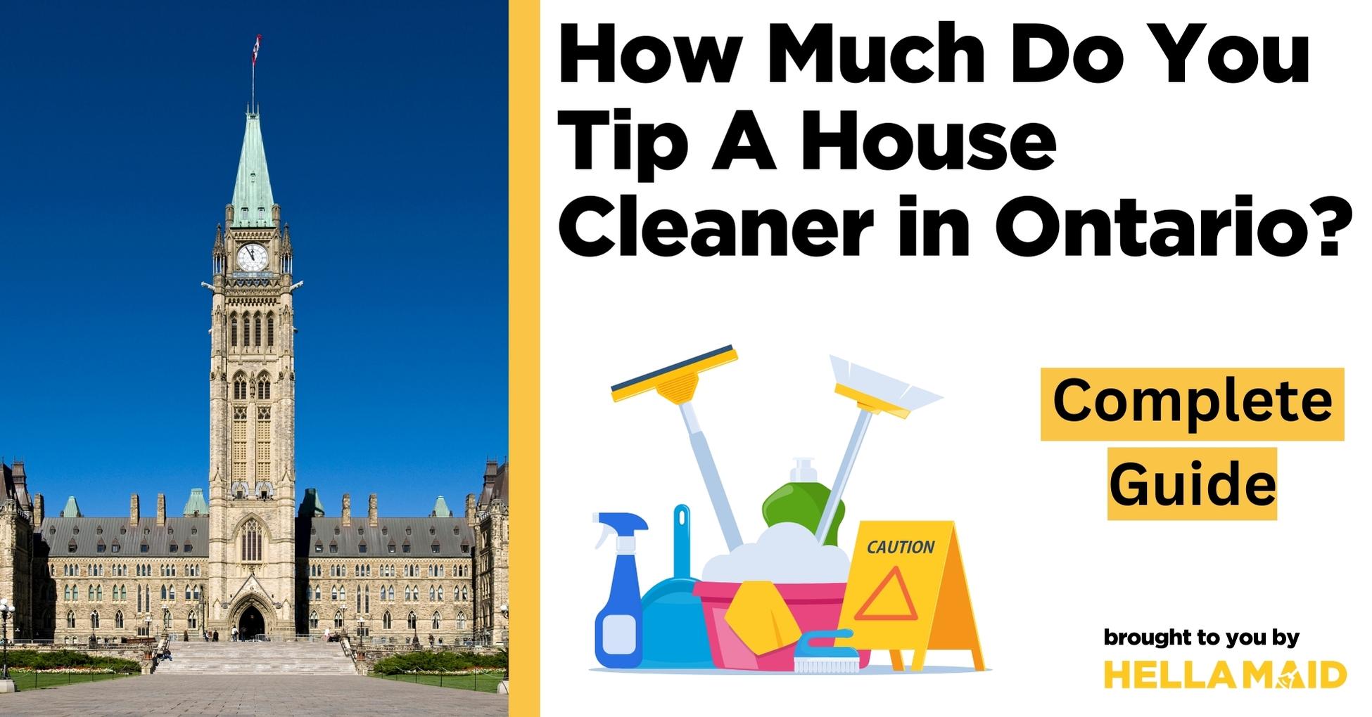 tipping house cleaner