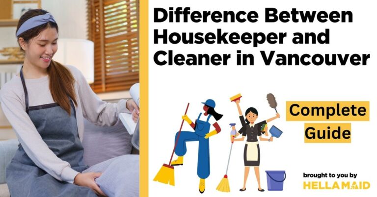 difference between housekeeper and cleaner