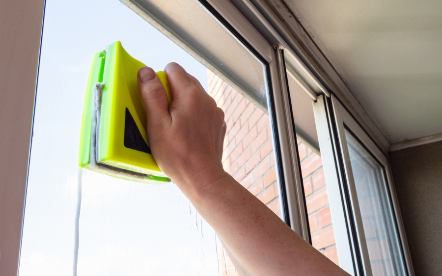 cleaning double pane windows