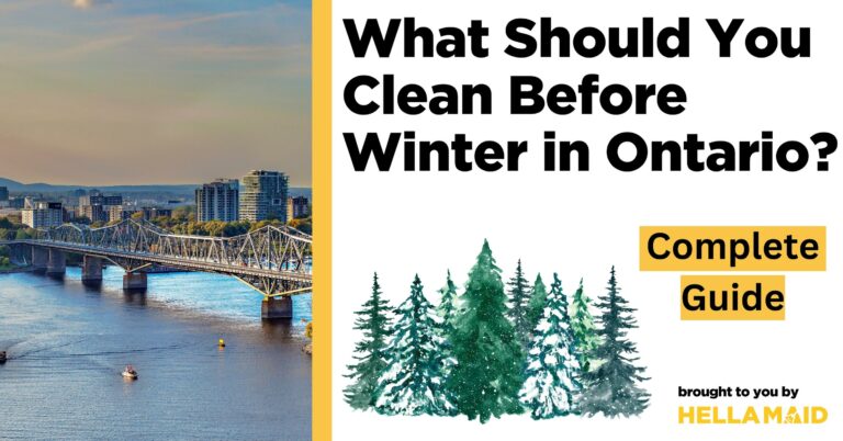 what should you clean before winter ontario