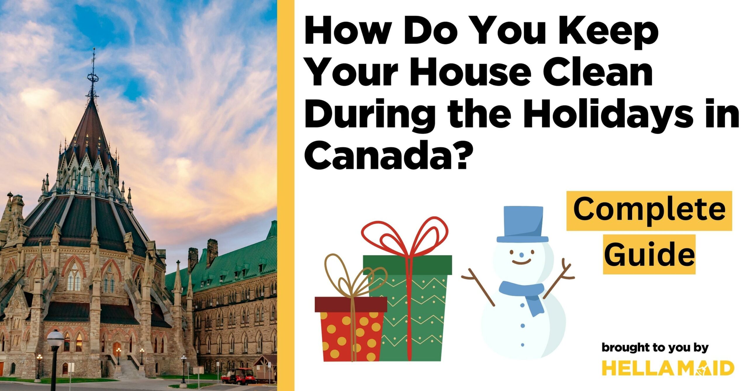 cleaning during holidays in canada