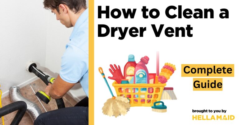 how to clean dryer vent