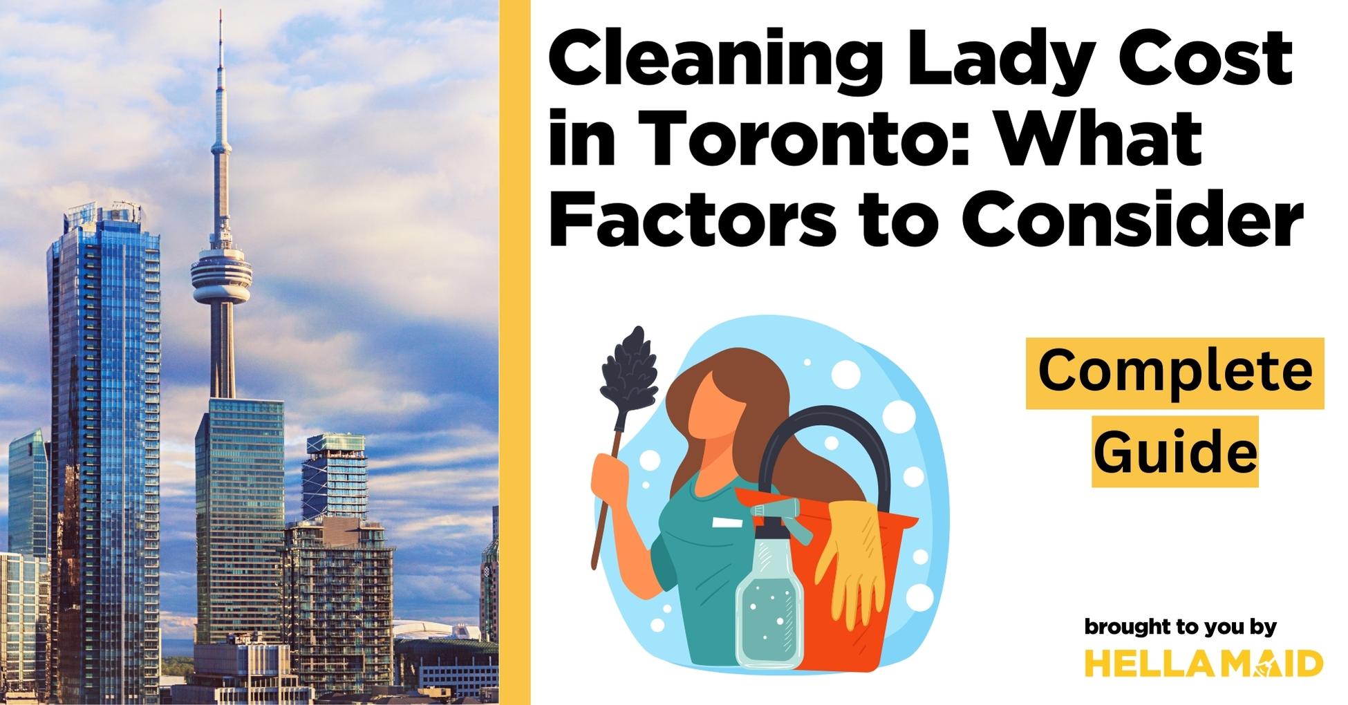 cleaning lady cost Toronto