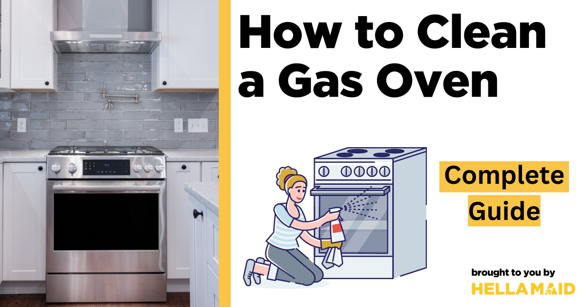 how to clean gas oven