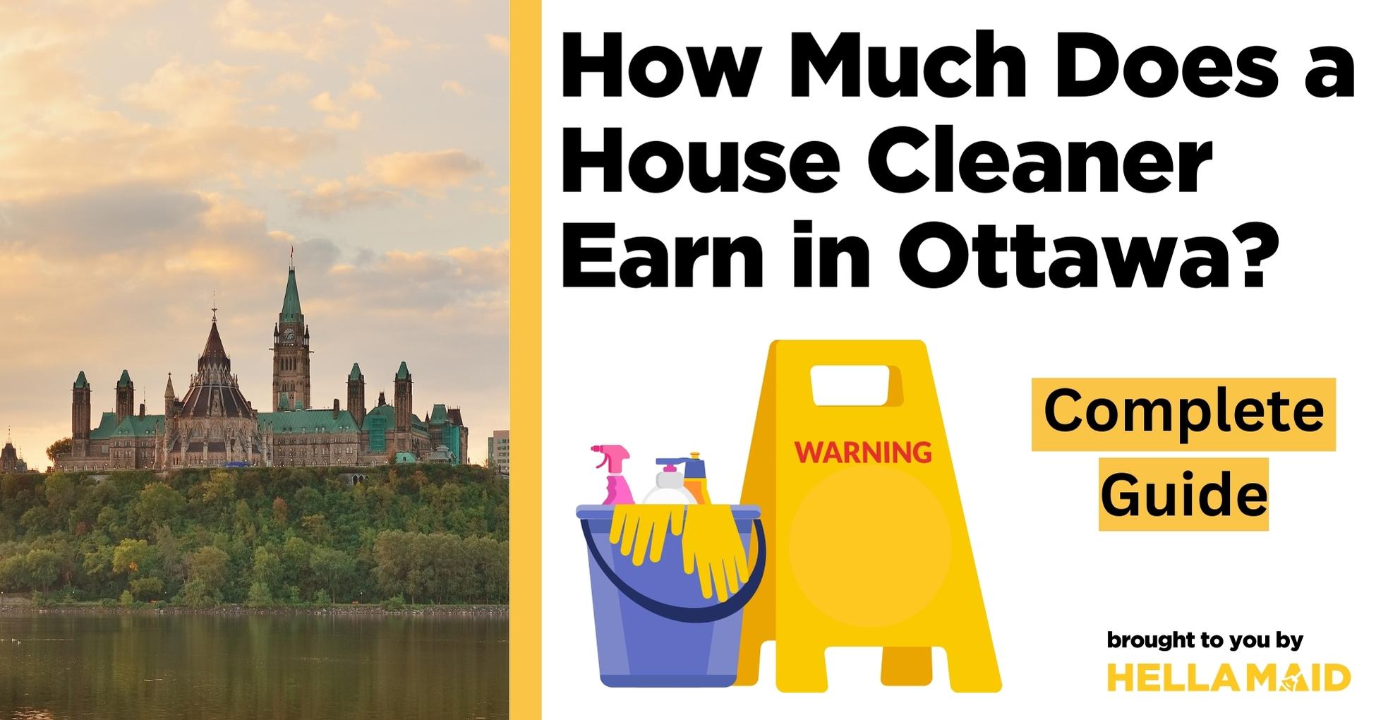 how much does house cleaner earn ottawa