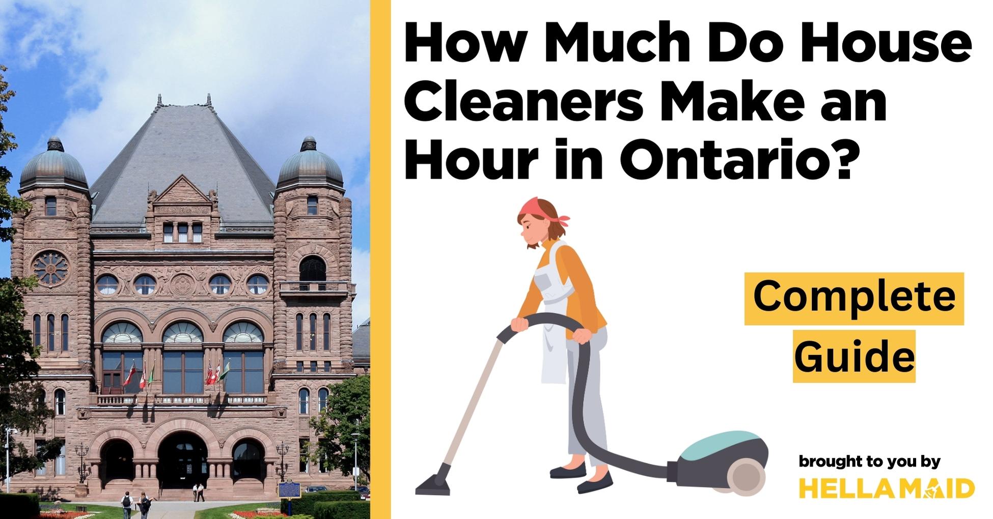 how much do house cleaners make ontario