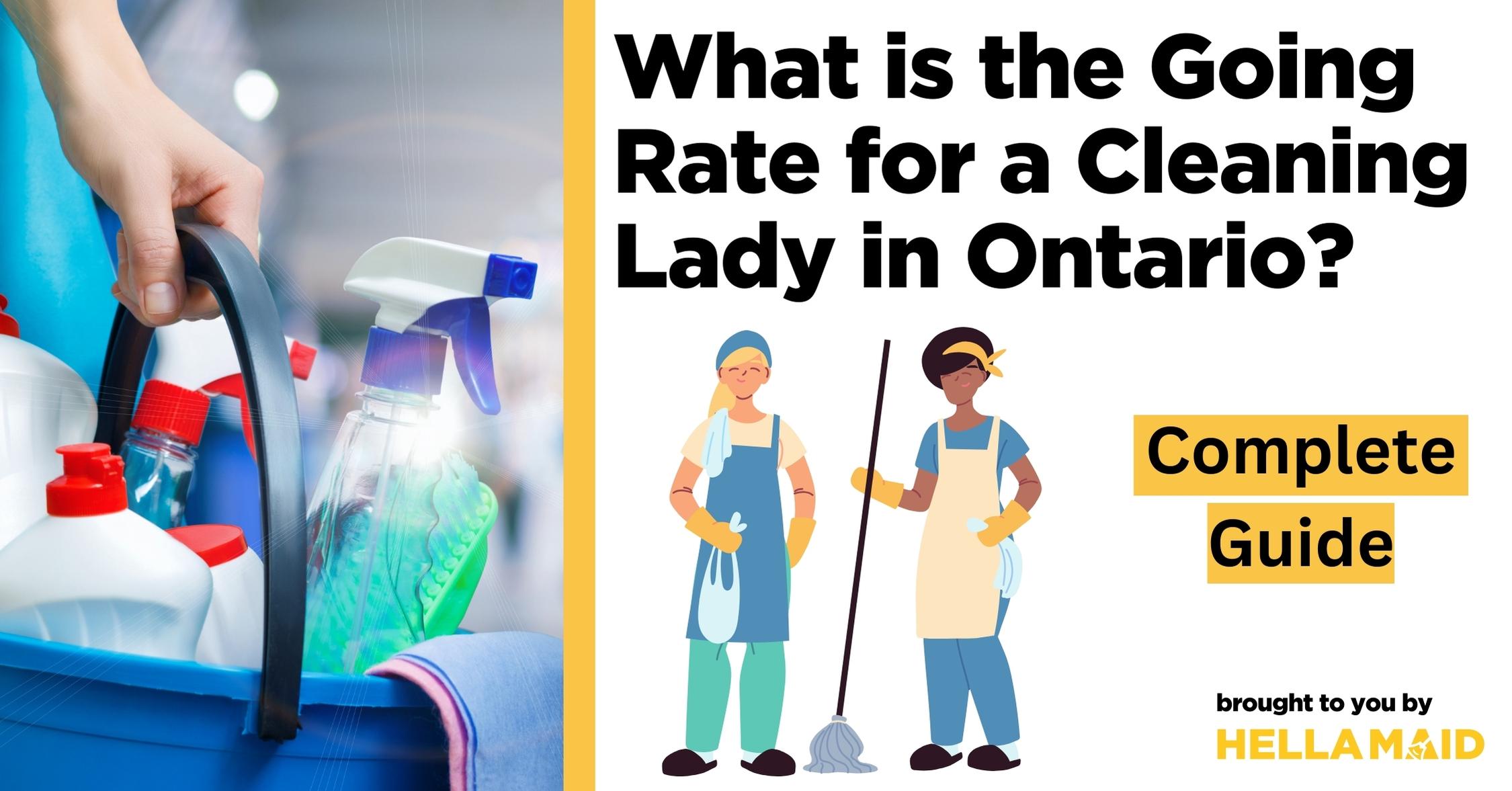 rate of a cleaning lady ontario