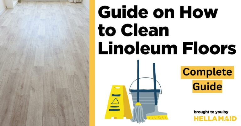 how to clean linoleum floors