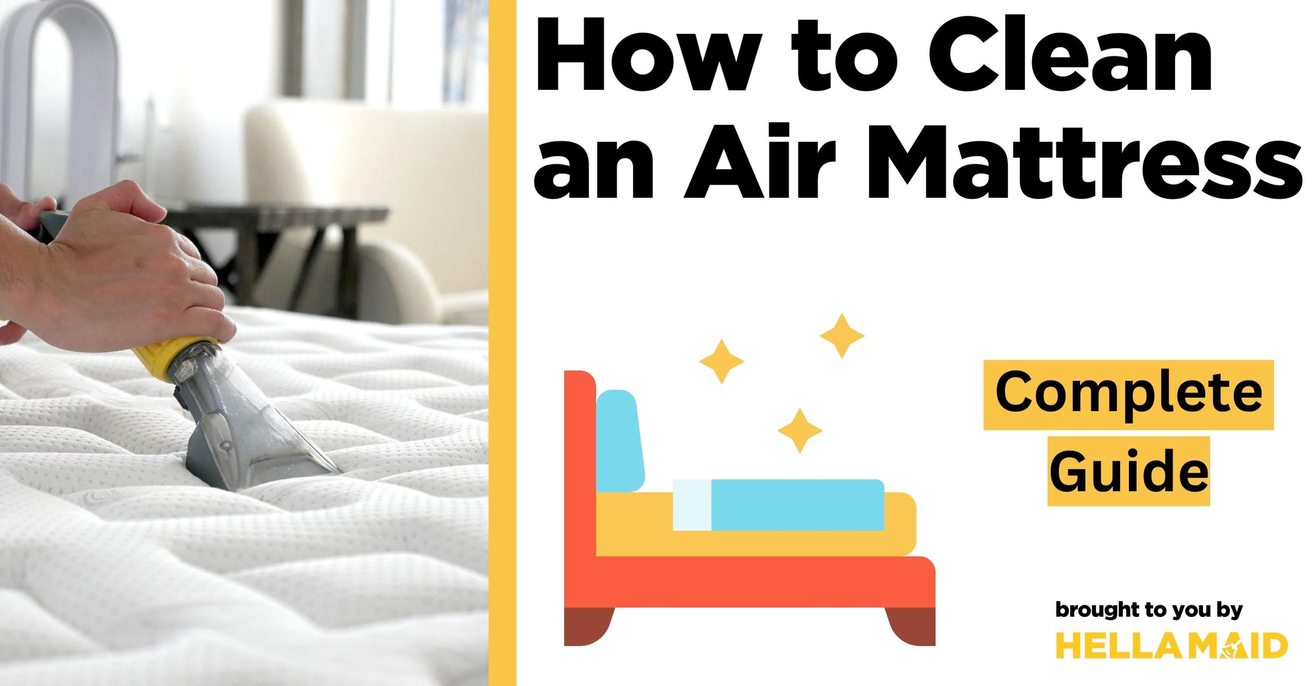 how to clean an air mattress
