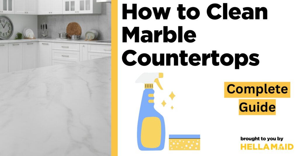 how to clean marble countertops