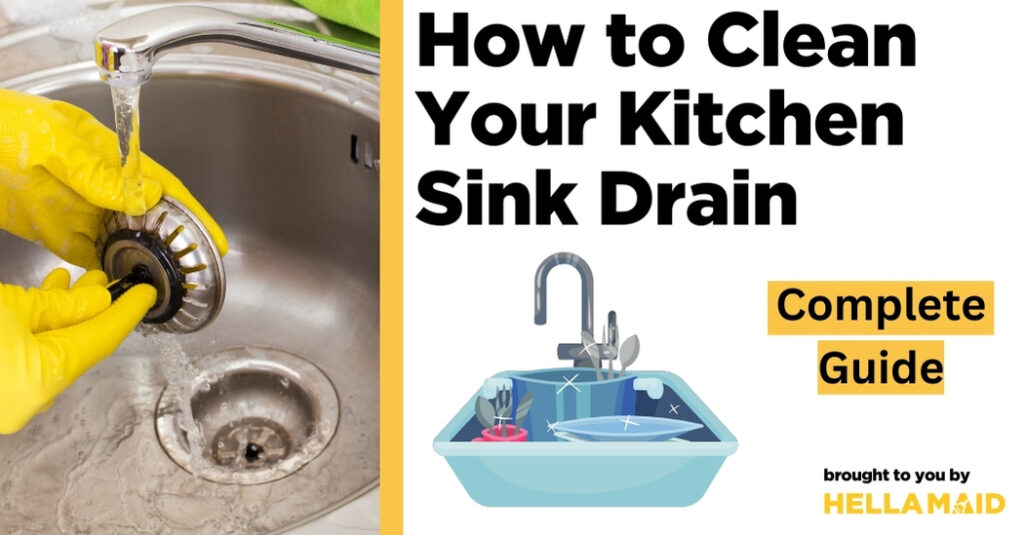 how to clean kitchen sink drain