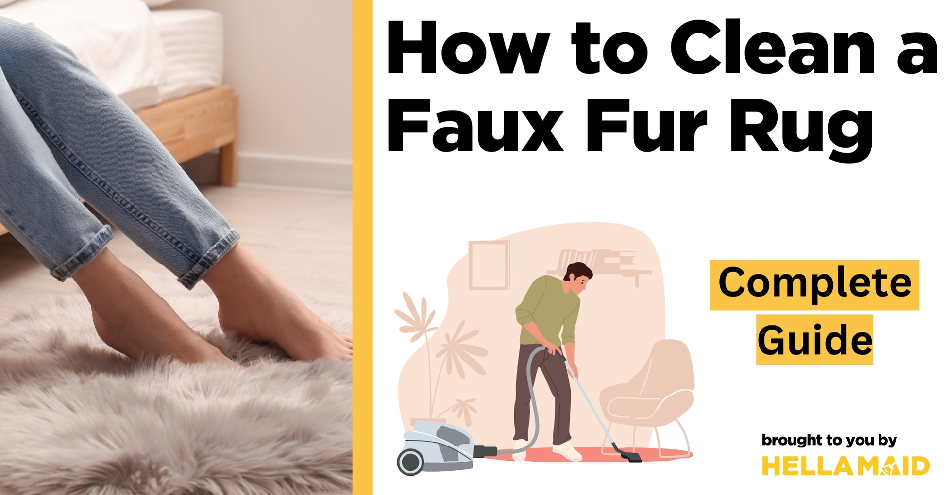 how to clean a faux fur rug