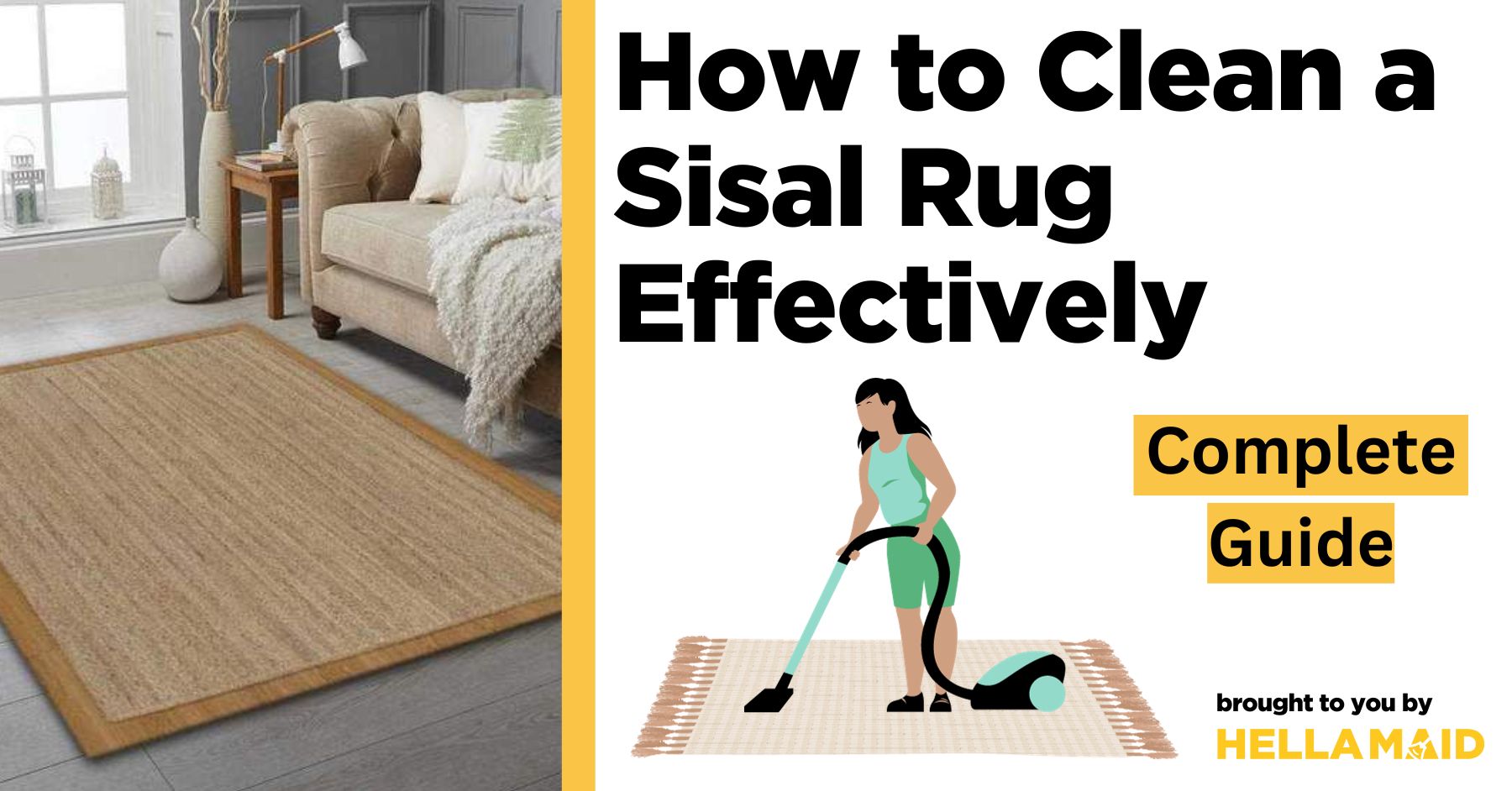 how to clean sisal rug