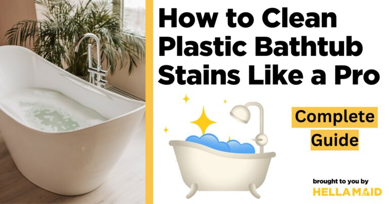 how to clean plastic bathtub stains