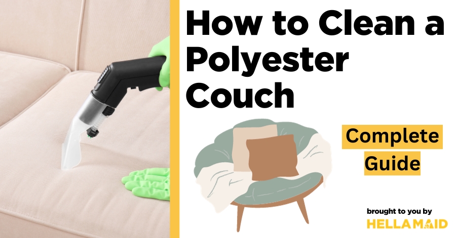 how to clean polyester couch