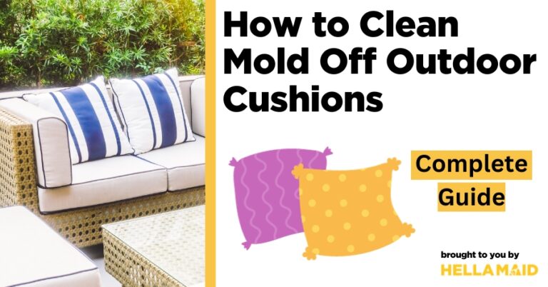how to clean mold off outdoor cushions