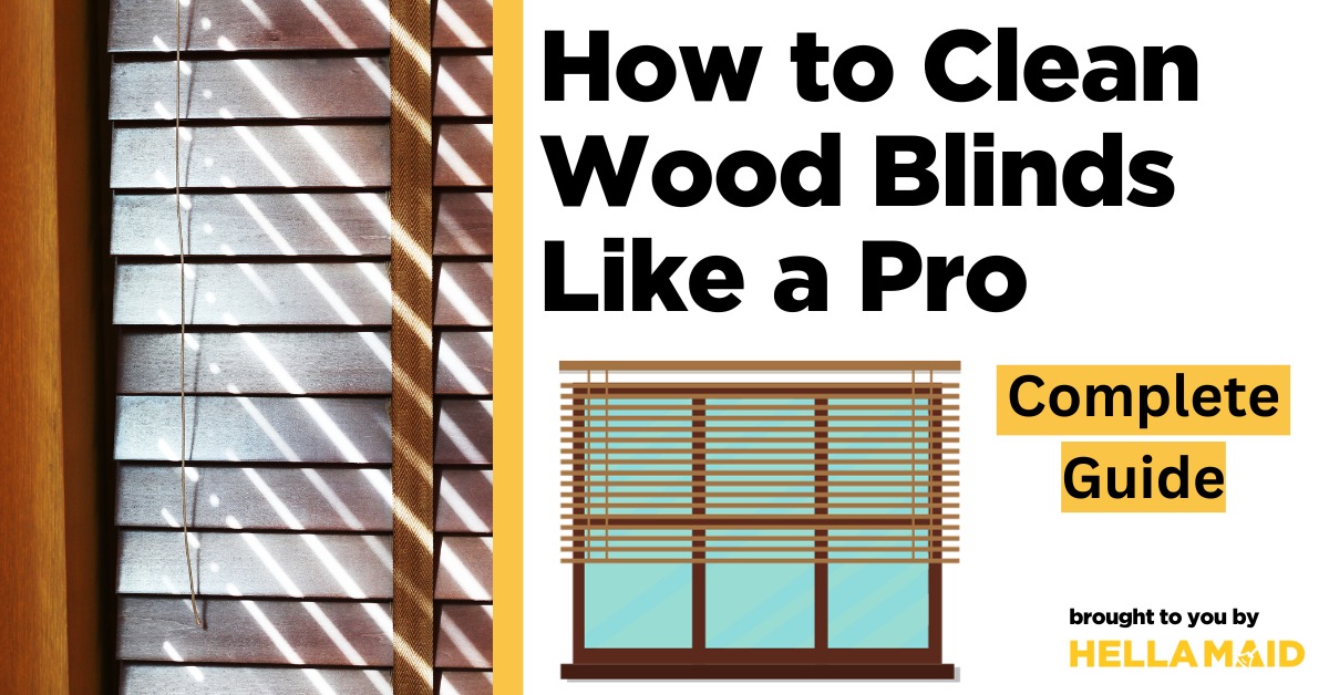 how to clean wood blinds