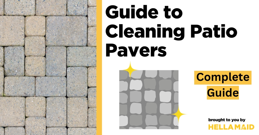 cleaning patio pavers